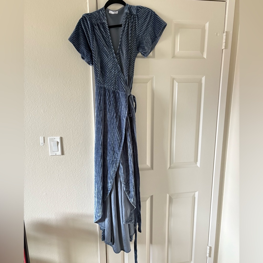 Baltic born Elegant Blue Wrap Dress- worn once